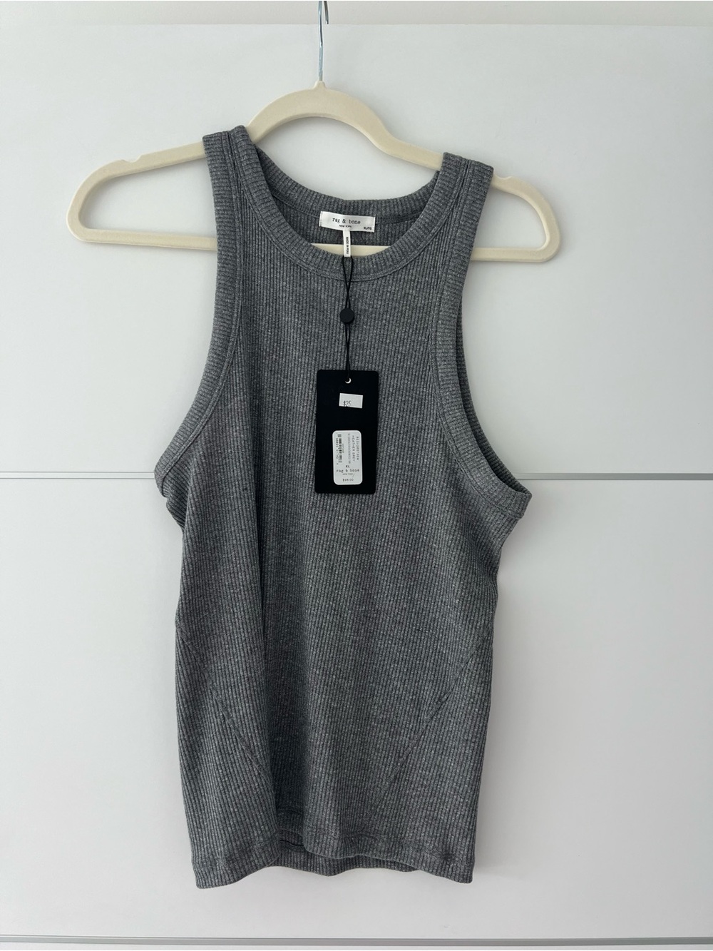 rag & bone Gray Ribbed Racerback Tank - Picture 6 of 6